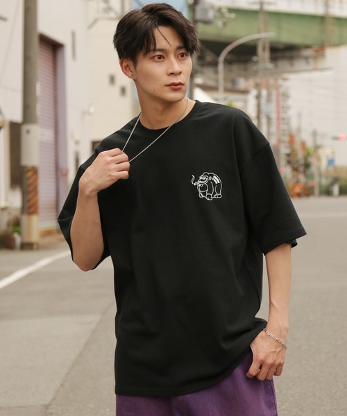 En serio TOKYO(エンソリオトーキョー)の「【SIDEWAYSTANCE】ブレークゴリラ半袖Tシャツ SIDE24-020(Tシャツ/カットソー・メンズ・ブラック/ホワイト・SMALL/MEDIUM/X-LARGE/LARGE)」の15枚目の写真