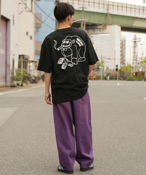 En serio TOKYO(エンソリオトーキョー)の「【SIDEWAYSTANCE】ブレークゴリラ半袖Tシャツ SIDE24-020(Tシャツ/カットソー・メンズ・ブラック/ホワイト・SMALL/MEDIUM/X-LARGE/LARGE)」の12枚目の写真