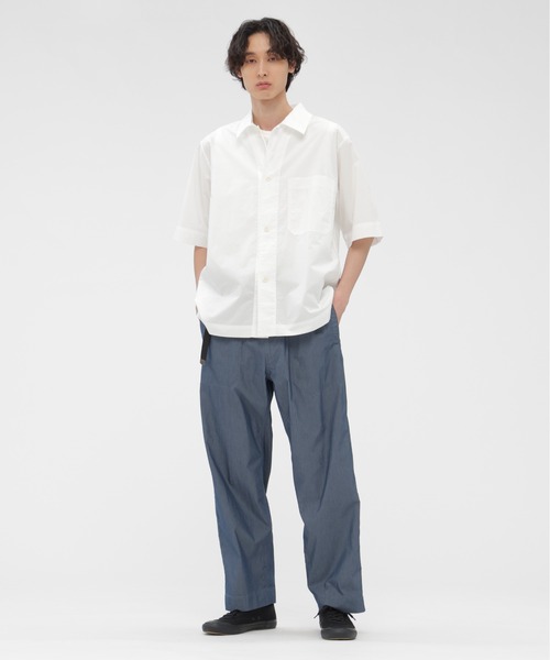 MHL.（エムエイチエル）の「SUPERLIGHT COTTON NYLON（その他パンツ・メンズ・ブルー/グレー・SMALL/MEDIUM/LARGE）」の2枚目の写真