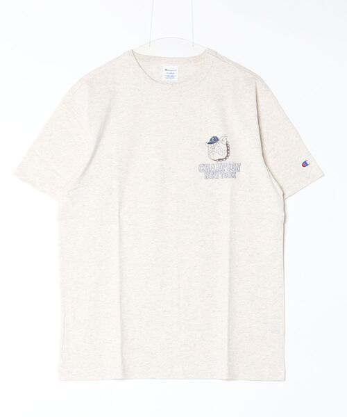 Champion（チャンピオン）の「【別注】チャンピオン  SHORT SLEEVE T-SHIRT 限定コラボ（Tシャツ/カットソー・メンズ・アイボリー/ブラック・S/M/L/LL）」の10枚目の写真