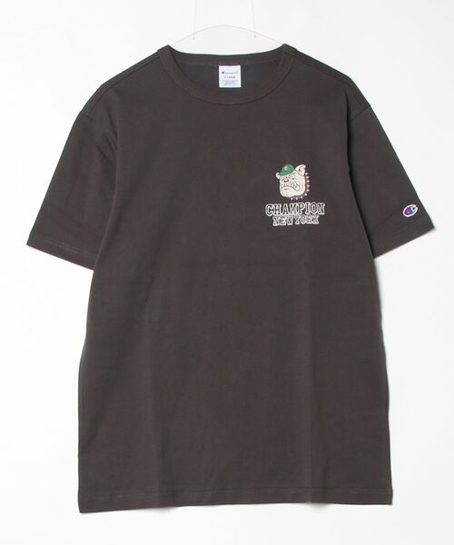Champion（チャンピオン）の「【別注】チャンピオン  SHORT SLEEVE T-SHIRT 限定コラボ（Tシャツ/カットソー・メンズ・アイボリー/ブラック・S/M/L/LL）」の11枚目の写真