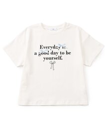 algy | シルケット加工りぼん付きロゴ半袖Tシャツ(Tシャツ/カットソー)