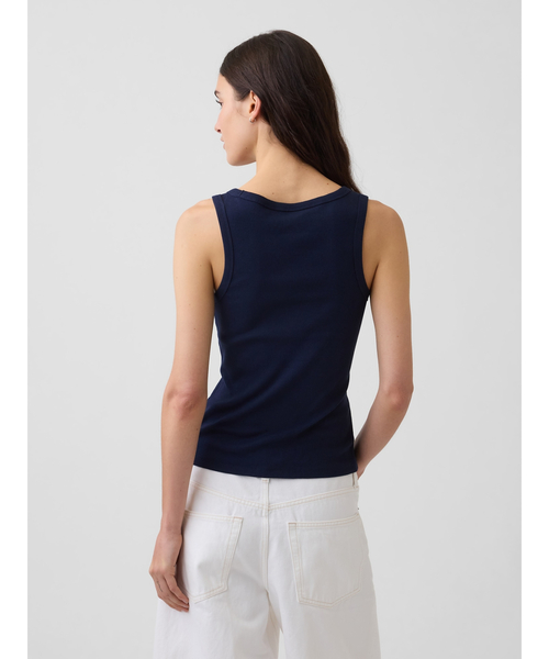 GAP（ギャップ）の「リブ GAPロゴ タンクトップ（タンクトップ・レディース・ネイビー/レッド/グリーン/ホワイト×ネイビー・S/M/L/XL/XS/XXS）」の18枚目の写真