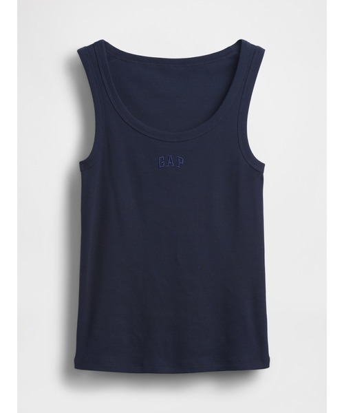 GAP（ギャップ）の「リブ GAPロゴ タンクトップ（タンクトップ・レディース・ネイビー/レッド/グリーン/ホワイト×ネイビー・S/M/L/XL/XS/XXS）」の7枚目の写真