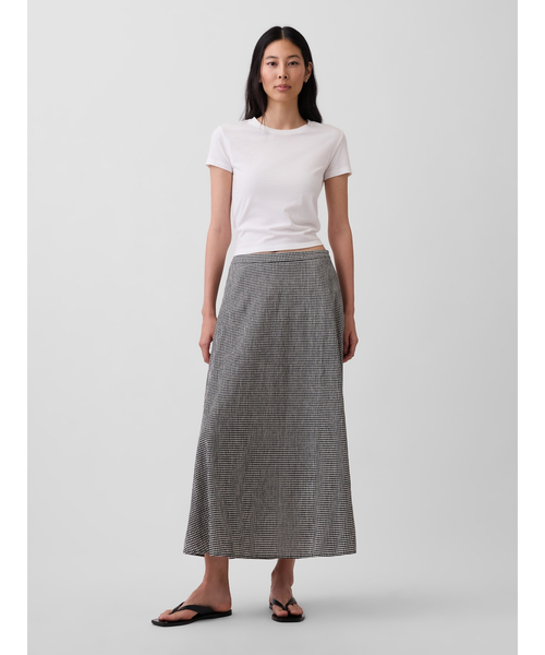 GAP(ギャップ)の「ハイライズ マキシスカート(スカート・レディース・ブラック/ブラック系その他・XXS/L/M/S/XS)」の4枚目の写真