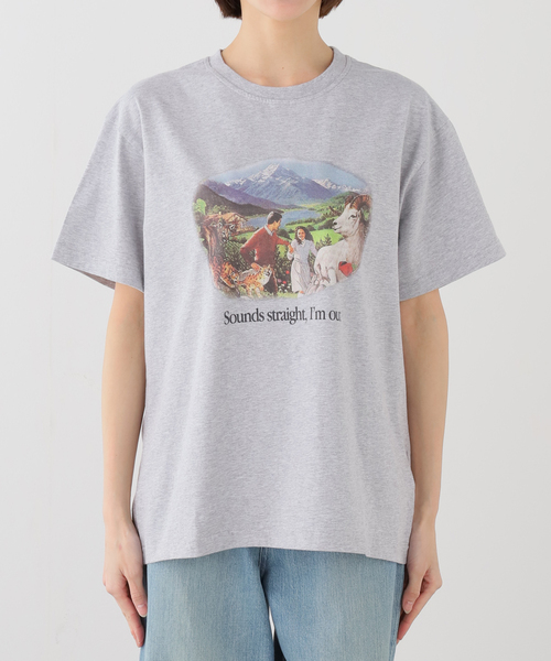 Carne Bollente(カルネボレンテ)の「【Carne Bollente/カルネボレンテ】Sounds Straight, I'm Out(Tシャツ/カットソー・レディース・チャコールグレー・MEDIUM/SMALL)」の8枚目の写真