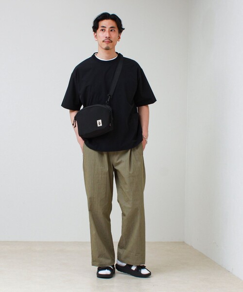 GLOSTER(グロスター)の「【接触冷感/セットアップ着用可能】SoftCool サイドポケットTシャツ(Tシャツ/カットソー・メンズ・ネイビー/ブラック/グレー・L/M/S)」の6枚目の写真