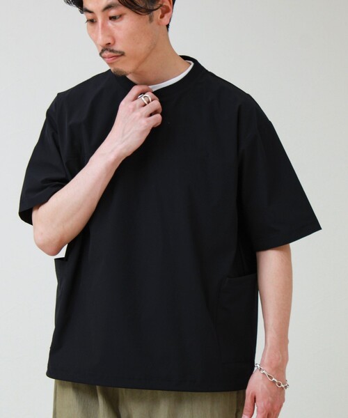 GLOSTER(グロスター)の「【接触冷感/セットアップ着用可能】SoftCool サイドポケットTシャツ(Tシャツ/カットソー・メンズ・ネイビー/ブラック/グレー・L/M/S)」の8枚目の写真