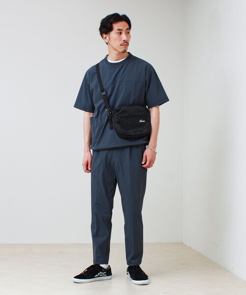 GLOSTER(グロスター)の「【接触冷感/セットアップ着用可能】SoftCool サイドポケットTシャツ(Tシャツ/カットソー・メンズ・ネイビー/ブラック/グレー・L/M/S)」の18枚目の写真