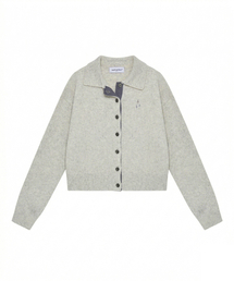 NEB metal shine two tone cardigan (oatmeal)