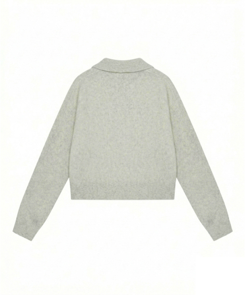 NEUFETBLEU(ヌフエブル)の「NEB metal shine two tone cardigan (oatmeal)(カーディガン/ボレロ・レディース・その他・SMALL/MEDIUM)」の2枚目の写真