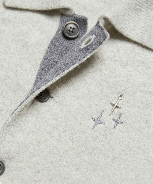 NEUFETBLEU(ヌフエブル)の「NEB metal shine two tone cardigan (oatmeal)(カーディガン/ボレロ・レディース・その他・SMALL/MEDIUM)」の3枚目の写真