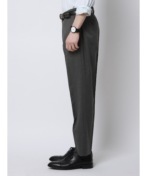 SUIT SQUARE(スーツスクエア)の「テーパードパンツ/ウォッシャブル/クリアカットサージ/無地/RS07/裾上げ済み(スラックス・メンズ・グレー系その他/グレー・SS/L/M/S/3S/5L/4L/3L/LL)」の13枚目の写真