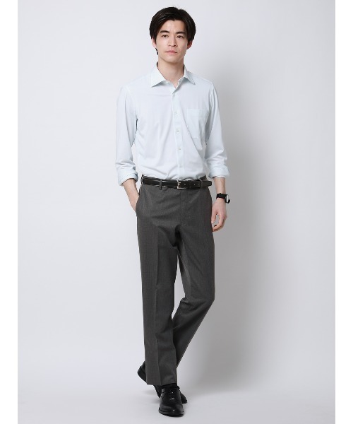 SUIT SQUARE(スーツスクエア)の「テーパードパンツ/ウォッシャブル/クリアカットサージ/無地/RS07/裾上げ済み(スラックス・メンズ・グレー系その他/グレー・SS/L/M/S/3S/5L/4L/3L/LL)」の19枚目の写真