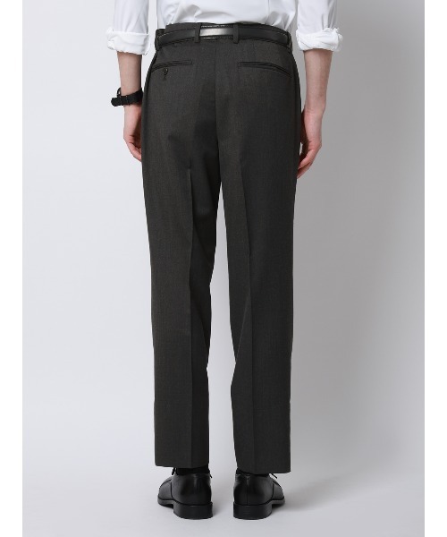 SUIT SQUARE(スーツスクエア)の「テーパードパンツ/ウォッシャブル/クリアカットサージ/無地/RS07/裾上げ済み(スラックス・メンズ・グレー系その他/グレー・SS/L/M/S/3S/5L/4L/3L/LL)」の6枚目の写真