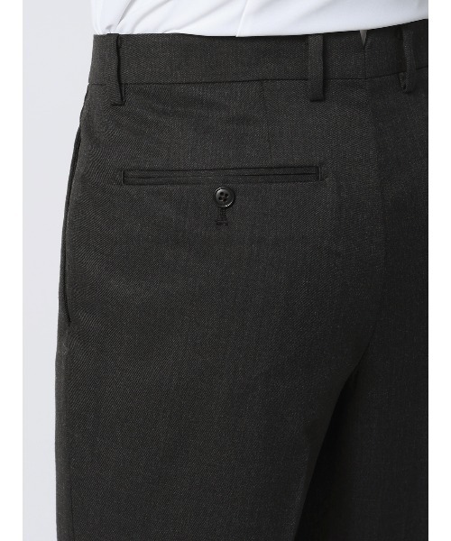 SUIT SQUARE(スーツスクエア)の「テーパードパンツ/ウォッシャブル/クリアカットサージ/無地/RS07/裾上げ済み(スラックス・メンズ・グレー系その他/グレー・SS/L/M/S/3S/5L/4L/3L/LL)」の8枚目の写真