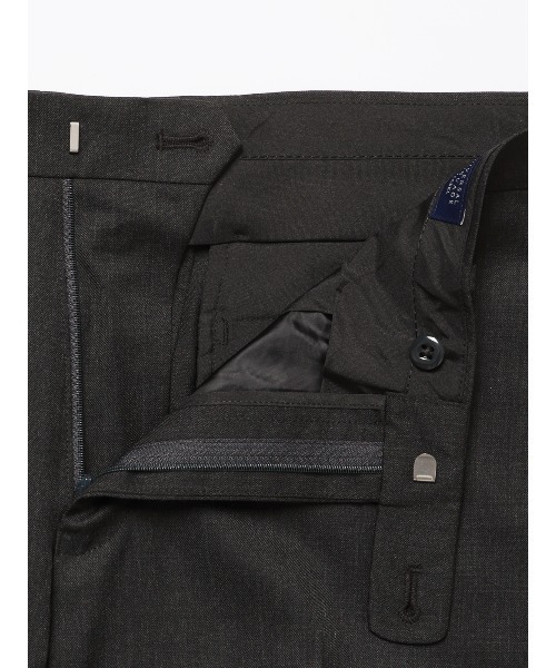 SUIT SQUARE(スーツスクエア)の「テーパードパンツ/ウォッシャブル/クリアカットサージ/無地/RS07/裾上げ済み(スラックス・メンズ・グレー系その他/グレー・SS/L/M/S/3S/5L/4L/3L/LL)」の9枚目の写真