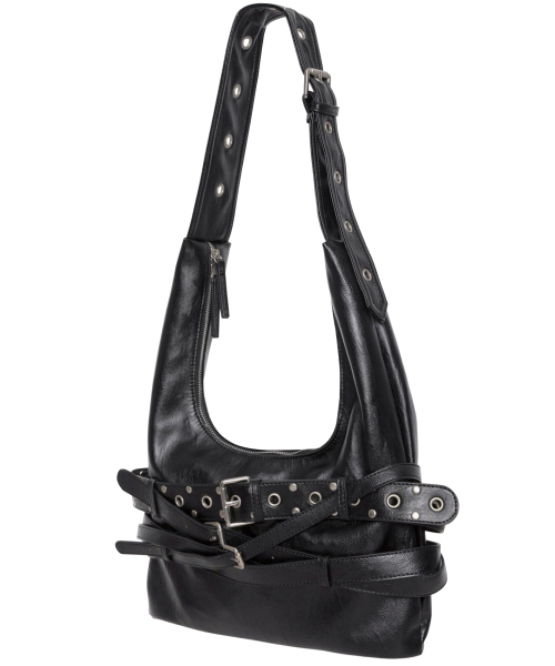 FLAREUP（フレアアップ）の「3-Layered Belted Bag (FL-742_Black)（ショルダーバッグ・レディース・ブラック・OS）」の3枚目の写真