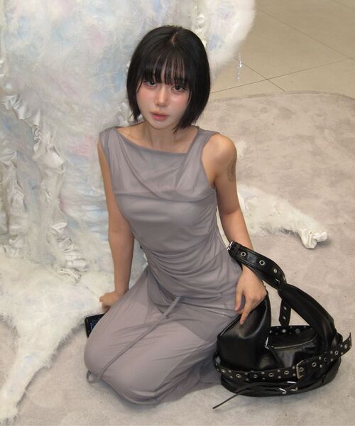 FLAREUP（フレアアップ）の「3-Layered Belted Bag (FL-742_Black)（ショルダーバッグ・レディース・ブラック・OS）」の15枚目の写真