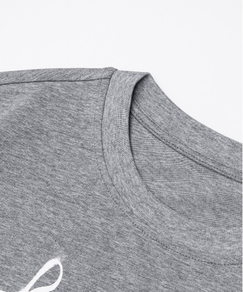 HOOK（フック）の「HOOK for girls　レースフリルハート ビッグTシャツ (SS)（Tシャツ/カットソー・レディース・グレー/ホワイト・FREE）」の6枚目の写真