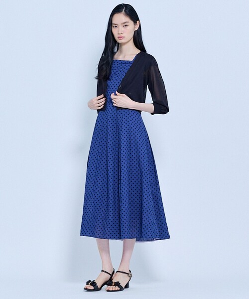 TOCCA(トッカ)の「DOT WALTZ ドレス(ワンピース・レディース・ブラウン系5/ブルー系5・0/2/4/6)」の10枚目の写真