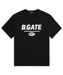 BARIGATE（バリゲート）の「B-GATEロゴ半袖Tシャツ (BRTS001) ブラック/ホワイト（Tシャツ/カットソー）」