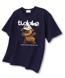 スウェベア オーバーサイズ 半袖Tシャツ ネイビー