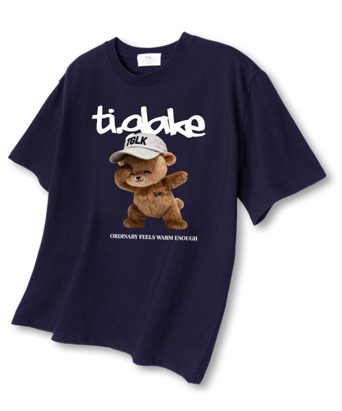 TI.GLAKE(ティーグレイク)の「スウェベア オーバーサイズ 半袖Tシャツ ネイビー(Tシャツ/カットソー・メンズ・その他・LARGE/X-LARGE/XX-LARGE)」の1枚目の写真