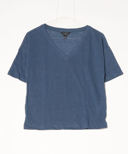 BANANA REPUBLIC FACTORY STORE(バナナリパブリック ファクトリーストア)の「BANANA REPUBLIC FACTORY STORE リネン ブレンド Vネック Tシャツ(Tシャツ/カットソー・レディース・ブラック/ブルー/ナチュラル/ブルー系その他/エメラルド・S/M/XS/L)」の11枚目の写真