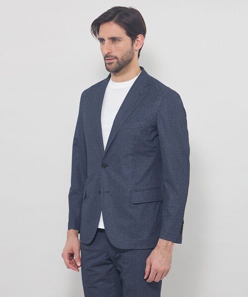 MACKINTOSH LONDON(マッキントッシュ ロンドン)の「【BREASY JACKET】トリコットプリントセットアップジャケット(テーラードジャケット・メンズ・グレー系その他/ブルー・42/40/38)」の6枚目の写真