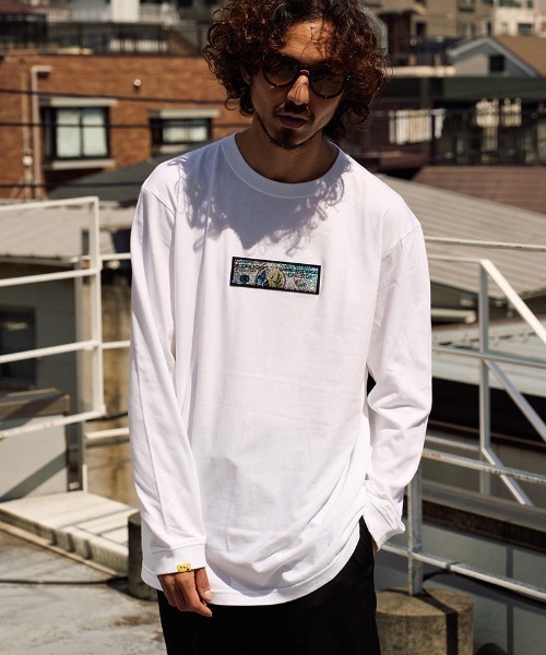STUD MUFFIN(スタッドマフィン)の「mlt5688- 5.6ozコットン天竺 DO YOU WANT シークインLS Tシャツ(624-02902)(Tシャツ/カットソー・メンズ・ブラック/アッシュ/ホワイト・2/3/4)」の2枚目の写真