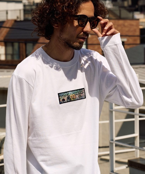 STUD MUFFIN(スタッドマフィン)の「mlt5688- 5.6ozコットン天竺 DO YOU WANT シークインLS Tシャツ(624-02902)(Tシャツ/カットソー・メンズ・ブラック/アッシュ/ホワイト・2/3/4)」の4枚目の写真
