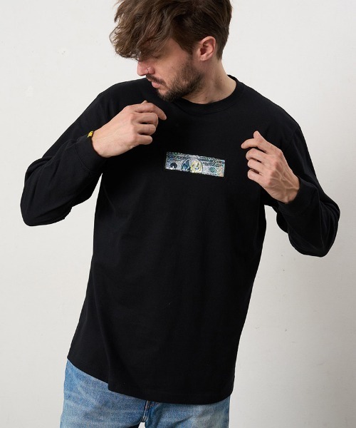 STUD MUFFIN(スタッドマフィン)の「mlt5688- 5.6ozコットン天竺 DO YOU WANT シークインLS Tシャツ(624-02902)(Tシャツ/カットソー・メンズ・ブラック/アッシュ/ホワイト・2/3/4)」の14枚目の写真