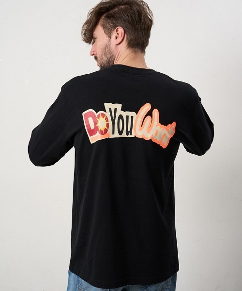 STUD MUFFIN(スタッドマフィン)の「mlt5688- 5.6ozコットン天竺 DO YOU WANT シークインLS Tシャツ(624-02902)(Tシャツ/カットソー・メンズ・ブラック/アッシュ/ホワイト・2/3/4)」の15枚目の写真