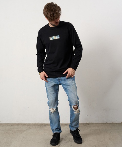STUD MUFFIN(スタッドマフィン)の「mlt5688- 5.6ozコットン天竺 DO YOU WANT シークインLS Tシャツ(624-02902)(Tシャツ/カットソー・メンズ・ブラック/アッシュ/ホワイト・2/3/4)」の18枚目の写真