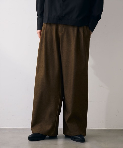 Shoowtime(ショウタイム)の「Tow tuck straight slacks / 2タックストレートスラックス(スラックス・メンズ・グレー/カーキ・MEDIUM/LARGE/X-LARGE)」の3枚目の写真