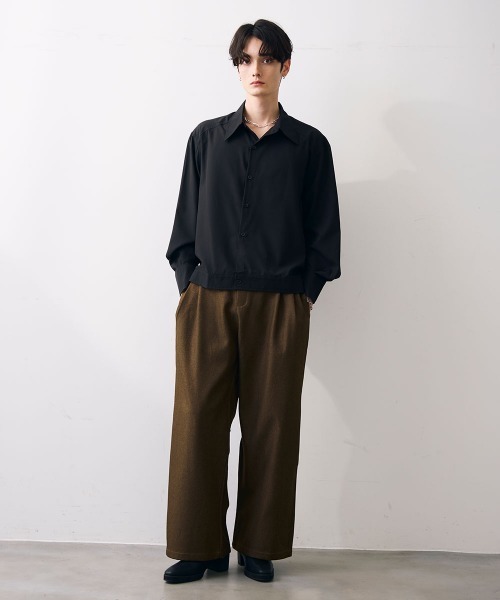 Shoowtime(ショウタイム)の「Tow tuck straight slacks / 2タックストレートスラックス(スラックス・メンズ・グレー/カーキ・MEDIUM/LARGE/X-LARGE)」の12枚目の写真