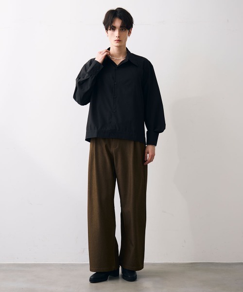 Shoowtime(ショウタイム)の「Tow tuck straight slacks / 2タックストレートスラックス(スラックス・メンズ・グレー/カーキ・MEDIUM/LARGE/X-LARGE)」の13枚目の写真