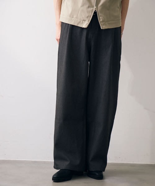 Shoowtime(ショウタイム)の「Tow tuck straight slacks / 2タックストレートスラックス(スラックス・メンズ・グレー/カーキ・MEDIUM/LARGE/X-LARGE)」の19枚目の写真