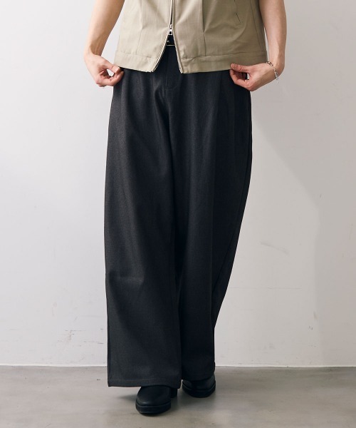 Shoowtime(ショウタイム)の「Tow tuck straight slacks / 2タックストレートスラックス(スラックス・メンズ・グレー/カーキ・MEDIUM/LARGE/X-LARGE)」の20枚目の写真