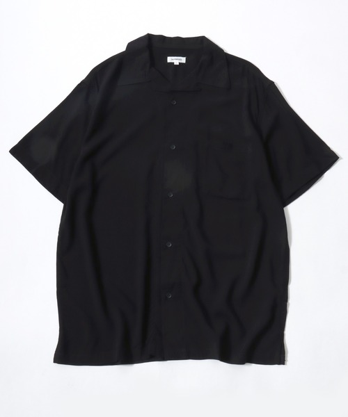 Salong hameu(サロン ハミュー)の「選べる21色展開 レーヨン アロハシャツ/オープンカラー 総柄シャツ 半袖 ビッグシルエット ユニセックス(シャツ/ブラウス・メンズ・ブルー系その他/ブラック×イエロー/グリーン系その他/グリーン系その他2/ホワイト系その他/ホワイト系その他3/ネイビー系1/ブラック/ネイビー系3/グレー系その他/ブルー系その他2/ブラック系その他2/ブラウン系その他/ホワイト系その他5/ネイビー系4/ホワイト系その他6/ネイビー系2/ブラウン系その他2/ホワイト系その他2/ブラック系その他/ホワイト系その他4・S/M/L/XL)」の7枚目の写真
