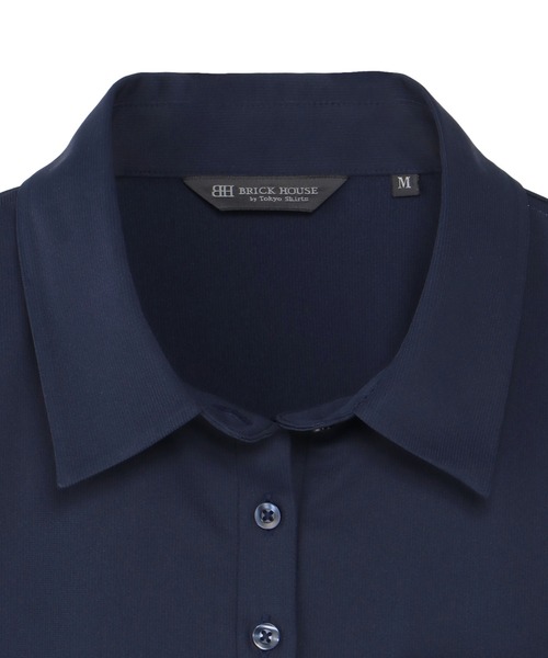 TOKYO SHIRTS(トウキョウシャツ)の「半袖ポロシャツ レディース(ビジネスシャツ・レディース・ネイビー・L/M/LL/XL)」の3枚目の写真