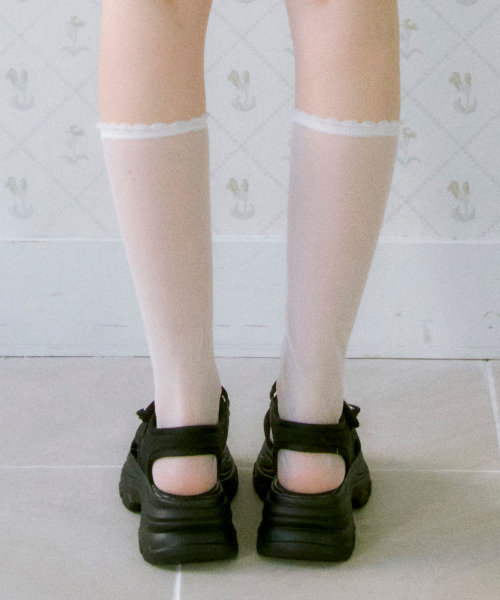 SPUR(シュプール)の「ヴェンチネオプレンプラットフォームサンダル6cm -VS9041(サンダル・レディース・ブラック・22.5cm/23cm/23.5cm/24cm/24.5cm/25cm)」の3枚目の写真