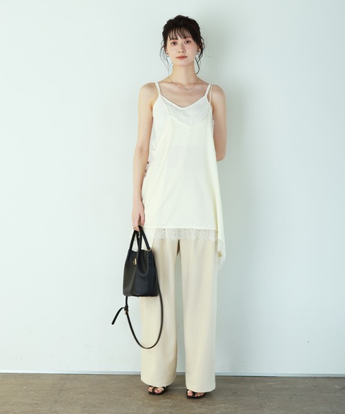 shetila(シェティラ)の「リネンタッチ タックパンツ/セットアップ対応(その他パンツ・レディース・ブラック/ライトベージュ/グレイッシュベージュ/ブラウン・M)」の21枚目の写真