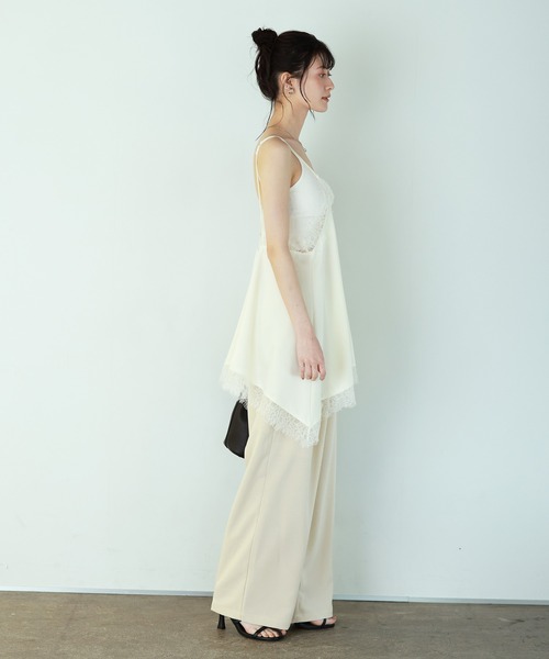 shetila(シェティラ)の「リネンタッチ タックパンツ/セットアップ対応(その他パンツ・レディース・ブラック/ライトベージュ/グレイッシュベージュ/ブラウン・M)」の22枚目の写真