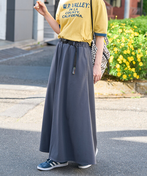 FREAK'S STORE(フリークスストア)の「限定展開 <吸水速乾・接触冷感・UVカット>FREAK'S STORE OUTDOORS DRYMIX(ドライミックス) マキシスカート(スカート・レディース・ブラック/チャコール/ベージュ/ネイビー・SMALL/MEDIUM)」の16枚目の写真