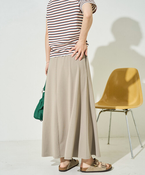 FREAK'S STORE(フリークスストア)の「限定展開 <吸水速乾・接触冷感・UVカット>FREAK'S STORE OUTDOORS DRYMIX(ドライミックス) マキシスカート(スカート・レディース・ブラック/チャコール/ベージュ/ネイビー・SMALL/MEDIUM)」の20枚目の写真