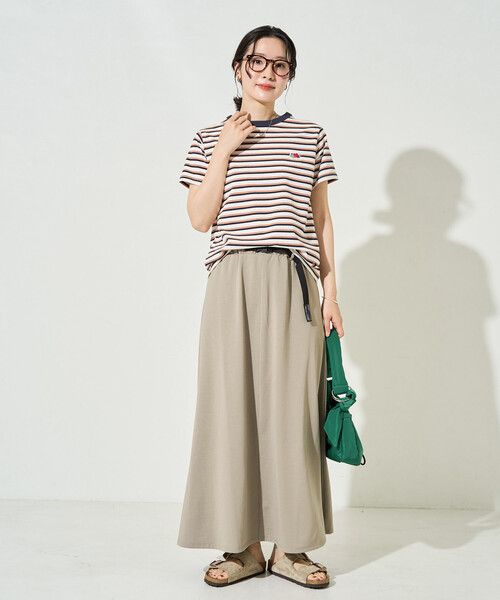 FREAK'S STORE(フリークスストア)の「限定展開 <吸水速乾・接触冷感・UVカット>FREAK'S STORE OUTDOORS DRYMIX(ドライミックス) マキシスカート(スカート・レディース・ブラック/チャコール/ベージュ/ネイビー・SMALL/MEDIUM)」の21枚目の写真