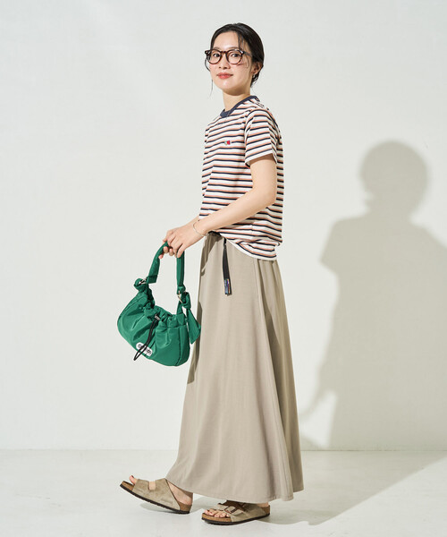 FREAK'S STORE(フリークスストア)の「限定展開 <吸水速乾・接触冷感・UVカット>FREAK'S STORE OUTDOORS DRYMIX(ドライミックス) マキシスカート(スカート・レディース・ブラック/チャコール/ベージュ/ネイビー・SMALL/MEDIUM)」の22枚目の写真