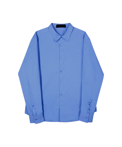 51%(フィフティーワンパーセント)の「Louver shirt - corn flower(シャツ/ブラウス・メンズ・その他・LARGE/MEDIUM)」の2枚目の写真